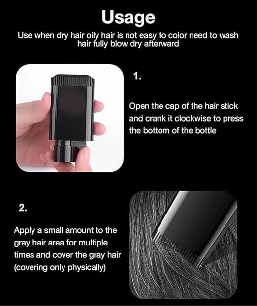 Covering White Hair into Black